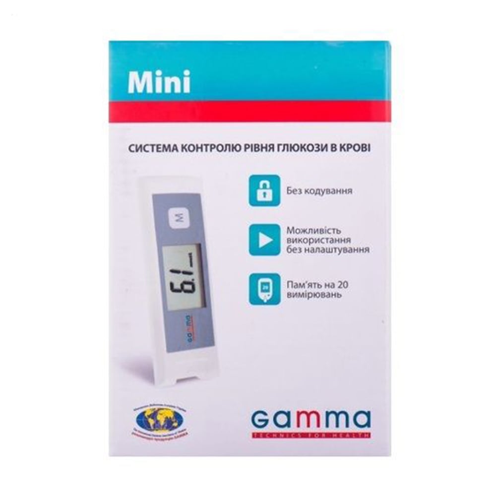 Глюкометр Gamma Mini